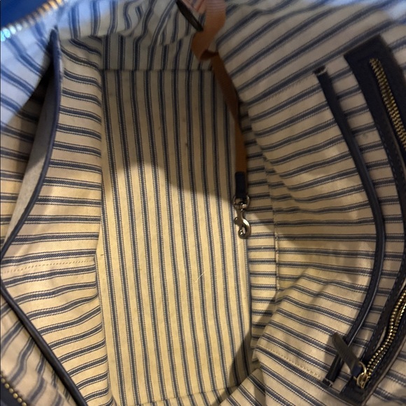 Dooney & Bourke Navy Textured Tote - Picture 4 of 7